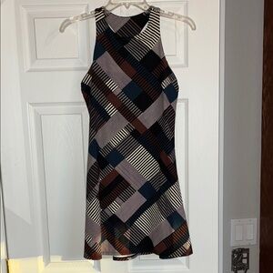 Carve Designs Sanitas Multicolor Geometric Mini Dress